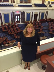 Rep. Susannah Whipps in the Massachusetts Statehouse