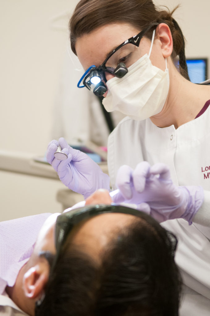 MWCC Dental Hygiene Student with Patient