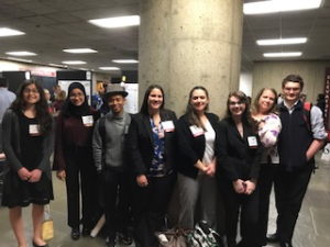 Group of MWCC students posing at the conference