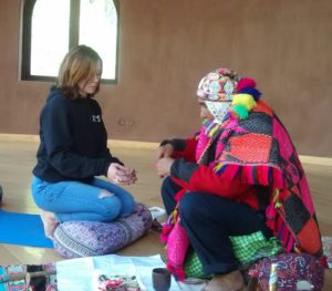 MWCC Student Adrienne and Peruvian man