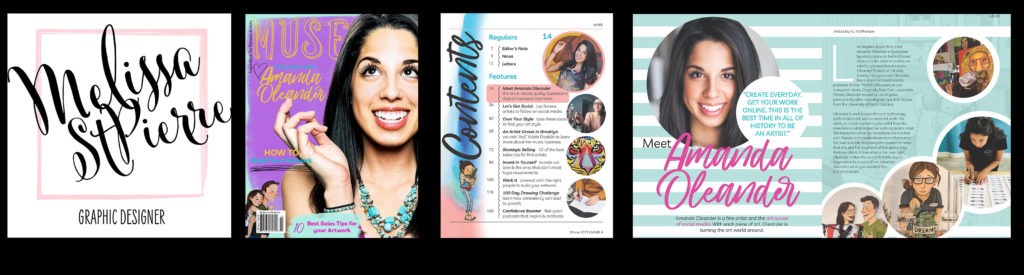Melissa St Pierre Personal Branding and Muse Magazine Design