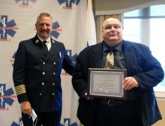 Southbridge Fire Chief Paul Normandin and Peter Laitinen MWCC Paramedic Program Director