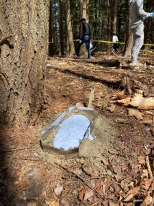 Crime Scene foot print casting