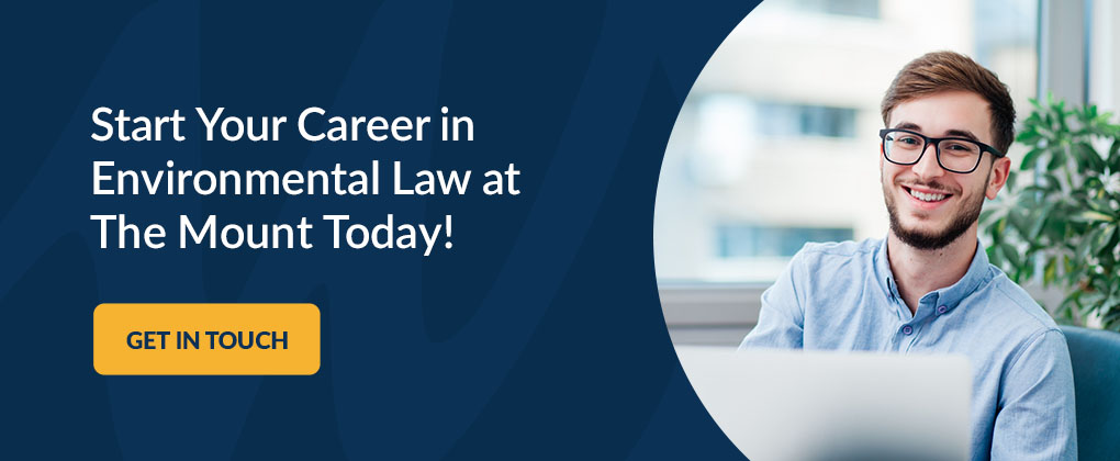 Start Your Career in Environmental Law at The Mount Today!