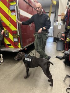 Sgt Jones and K9 Tessa