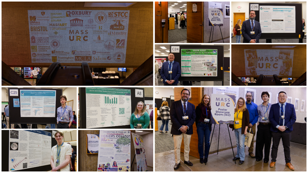 Students at Mass Undergraduate Research Conference at UMass Amherst April 16 2025