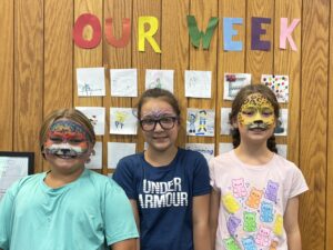 MWCC Summer Adventures Program attendees Emma Esielionis, Aubree England, and Valerie Fletcher.