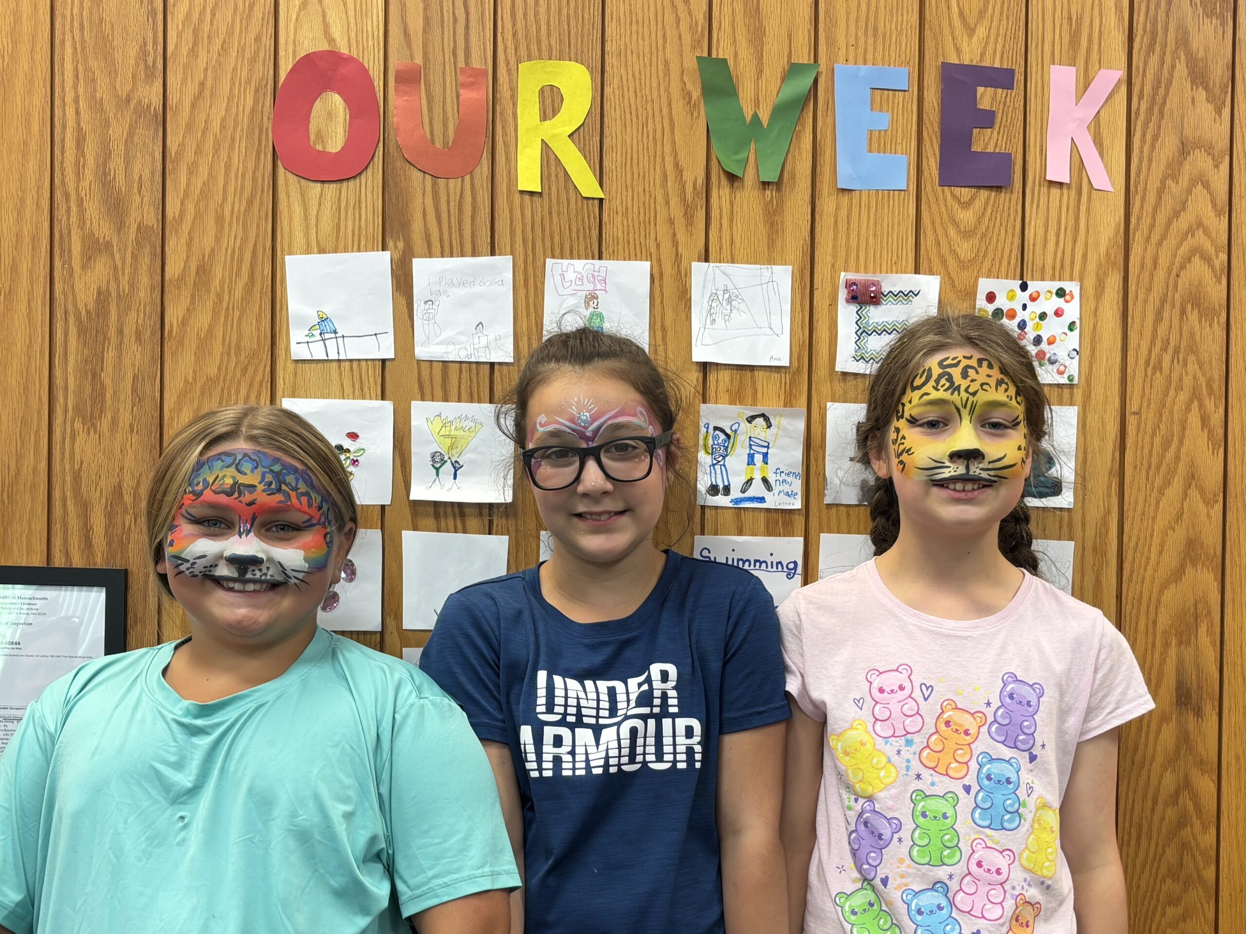 MWCC Summer Adventures Program attendees Emma Esielionis, Aubree England, and Valerie Fletcher.