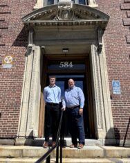Brandon Ouellet and Athol Town Manager Shaun Suhoski