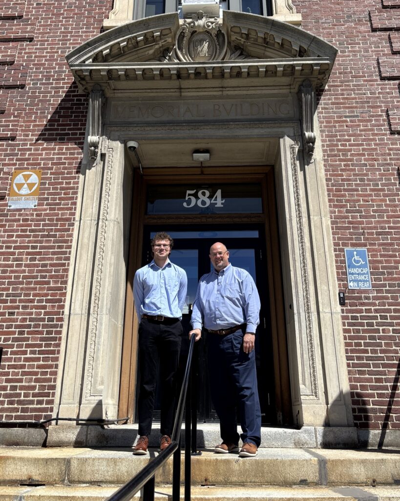 Brandon Ouellet and Athol Town Manager Shaun Suhoski