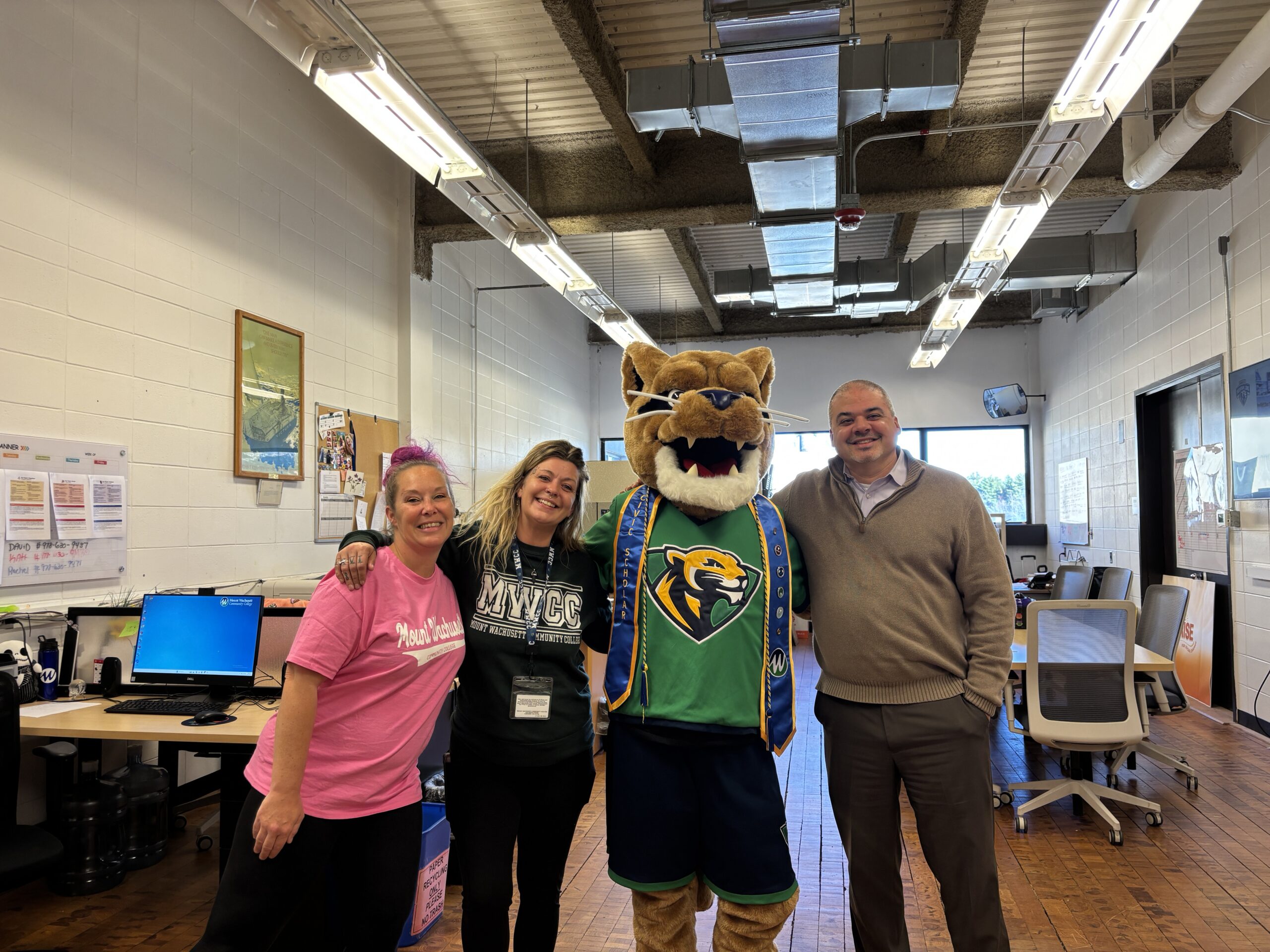 MWCC Brewer Center team with Monty