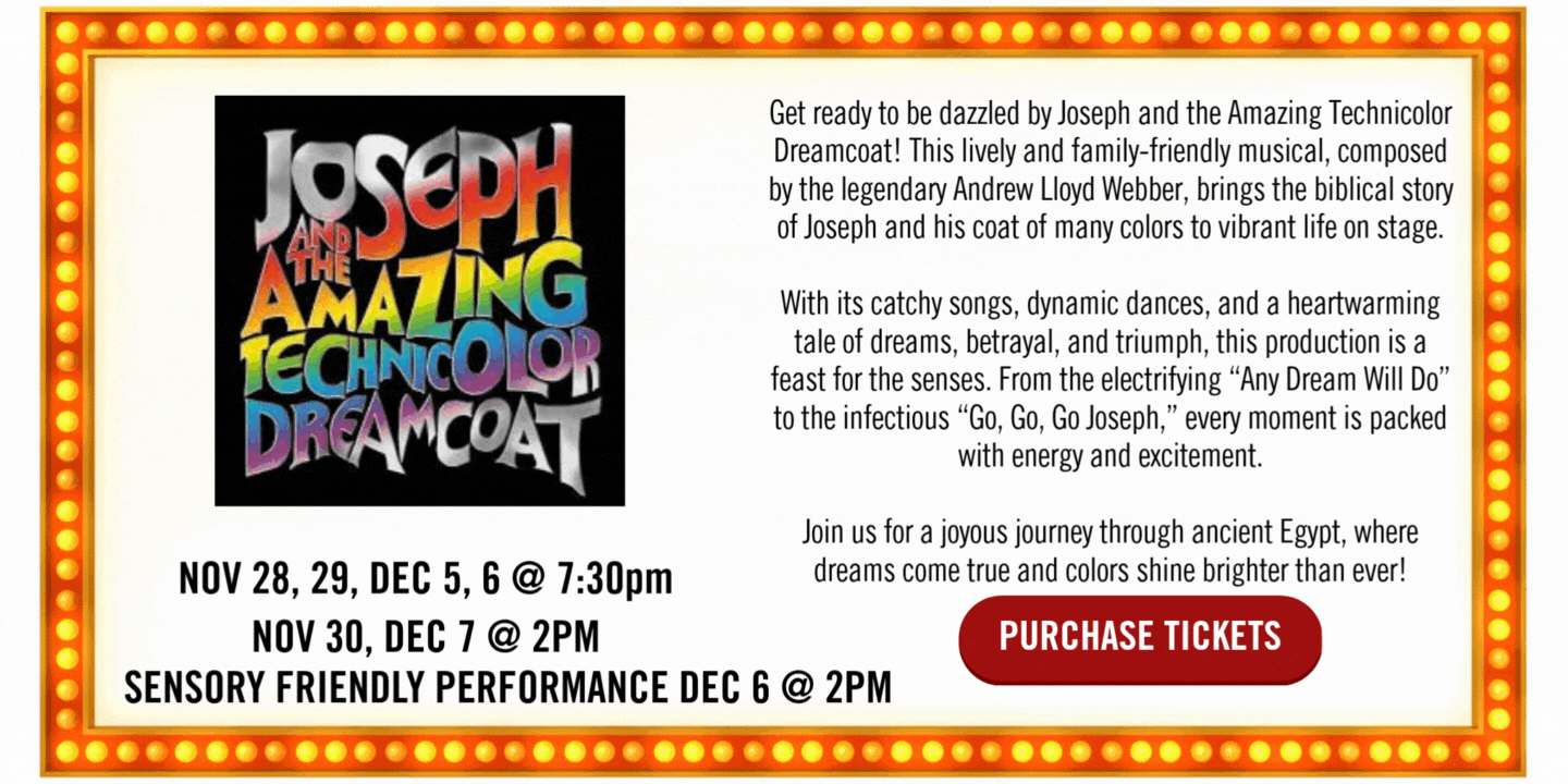 TAM - Marquee for Web Joseph and the Amazing Technicolor Dream Coat