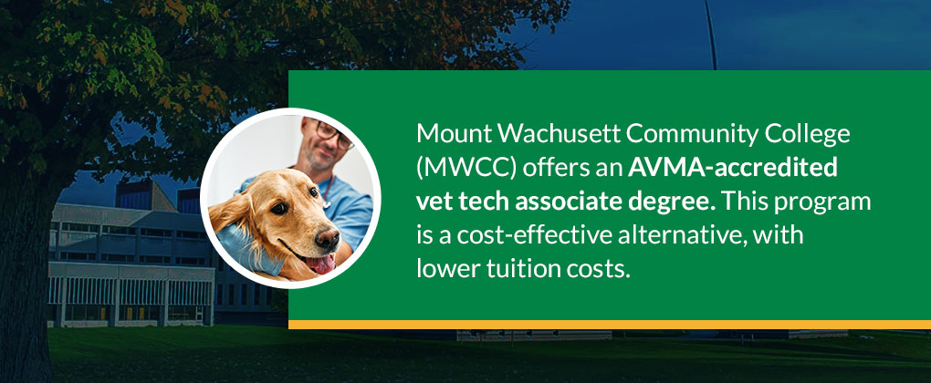 MWCC offers an AVMA-accredited vet tech associate degree