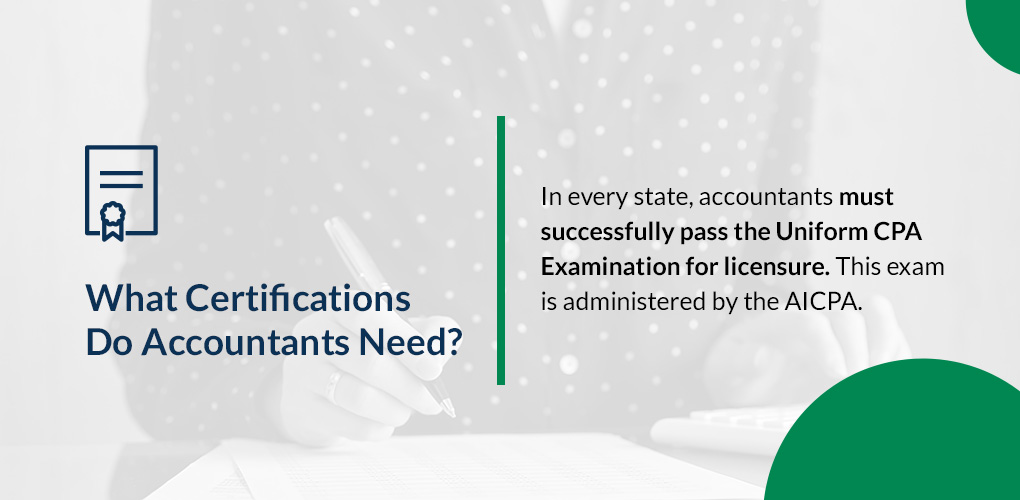 List of certifications that accountants need