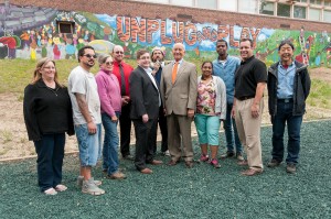 MWCC Art Students Convert Graffiti at Playground into Public Art