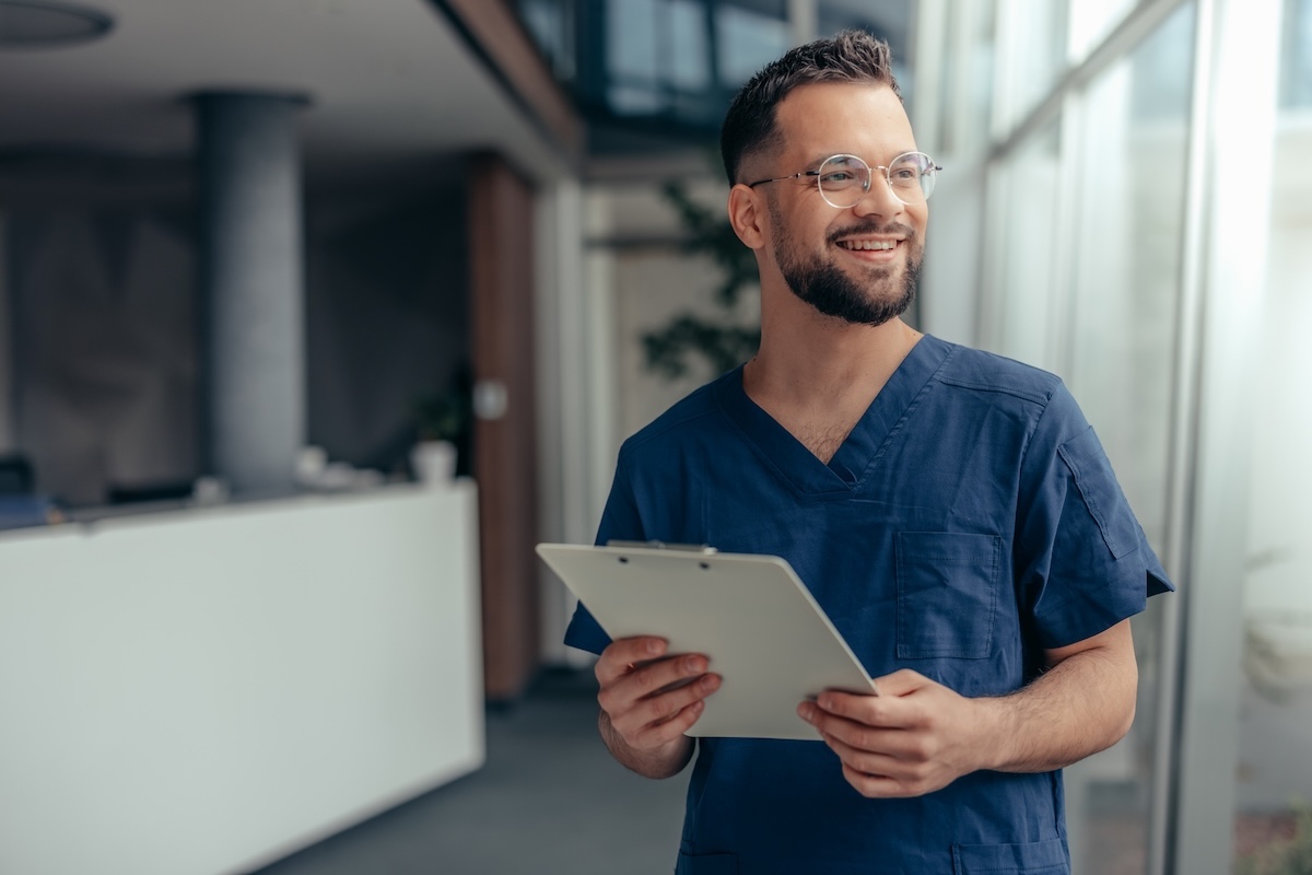 Portrait Of Male Nurse