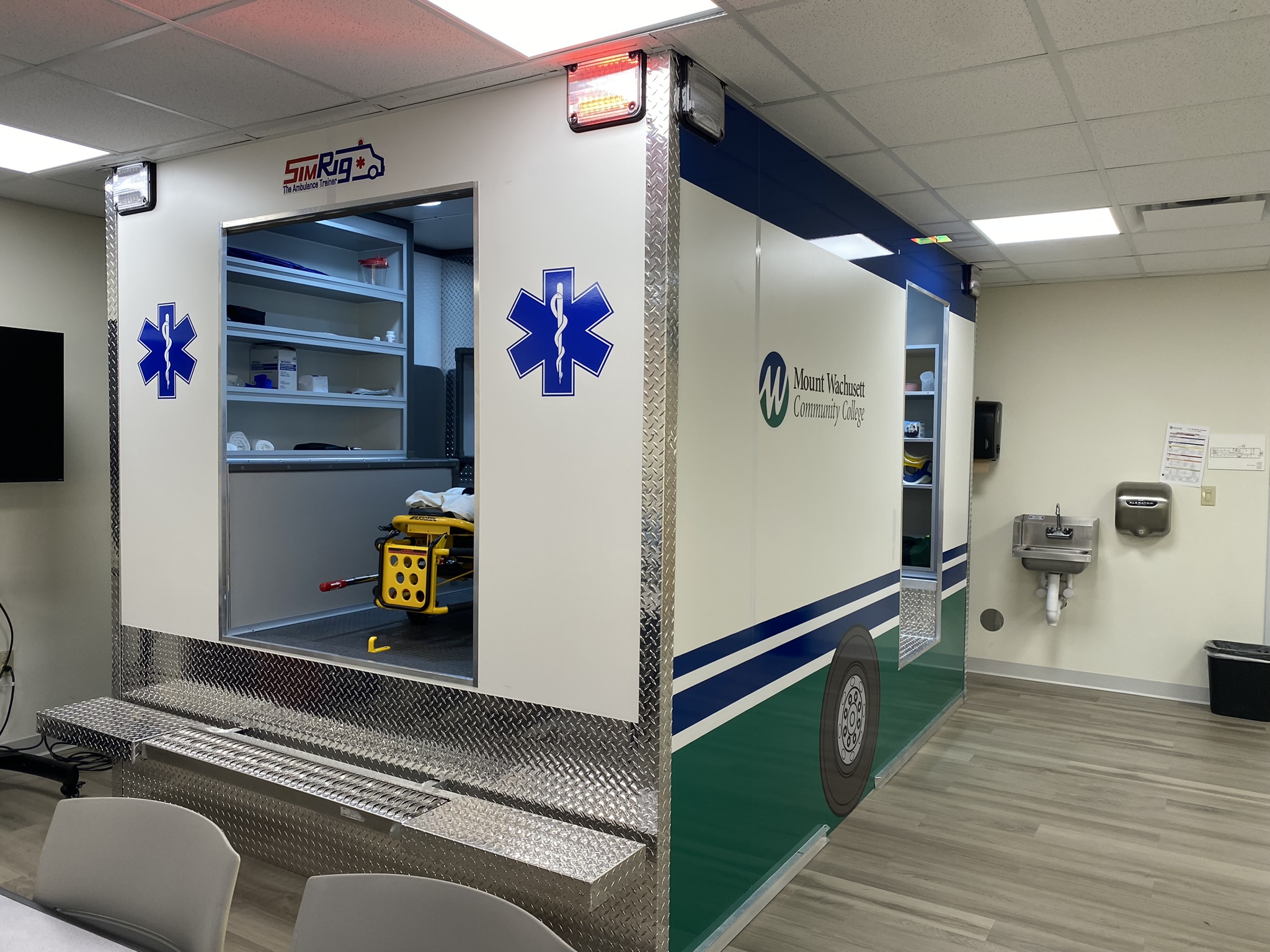 MWCC Leominster Campus Welcomes New Ambulance Simulator