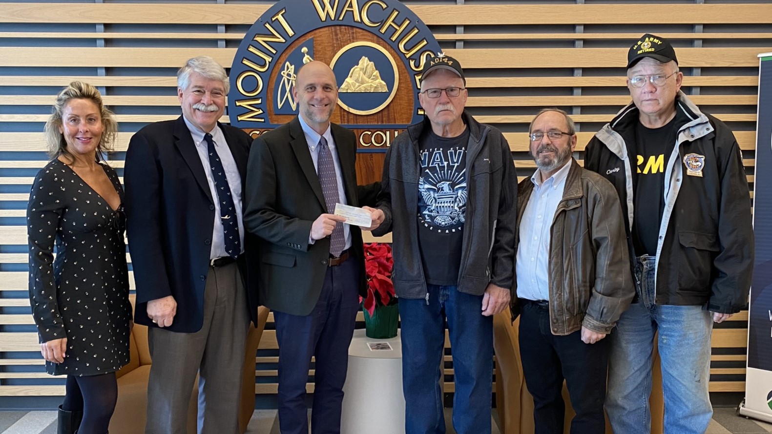Mount Wachusett Community College Receives Vietnam Veterans of America Chapter 907 Donation