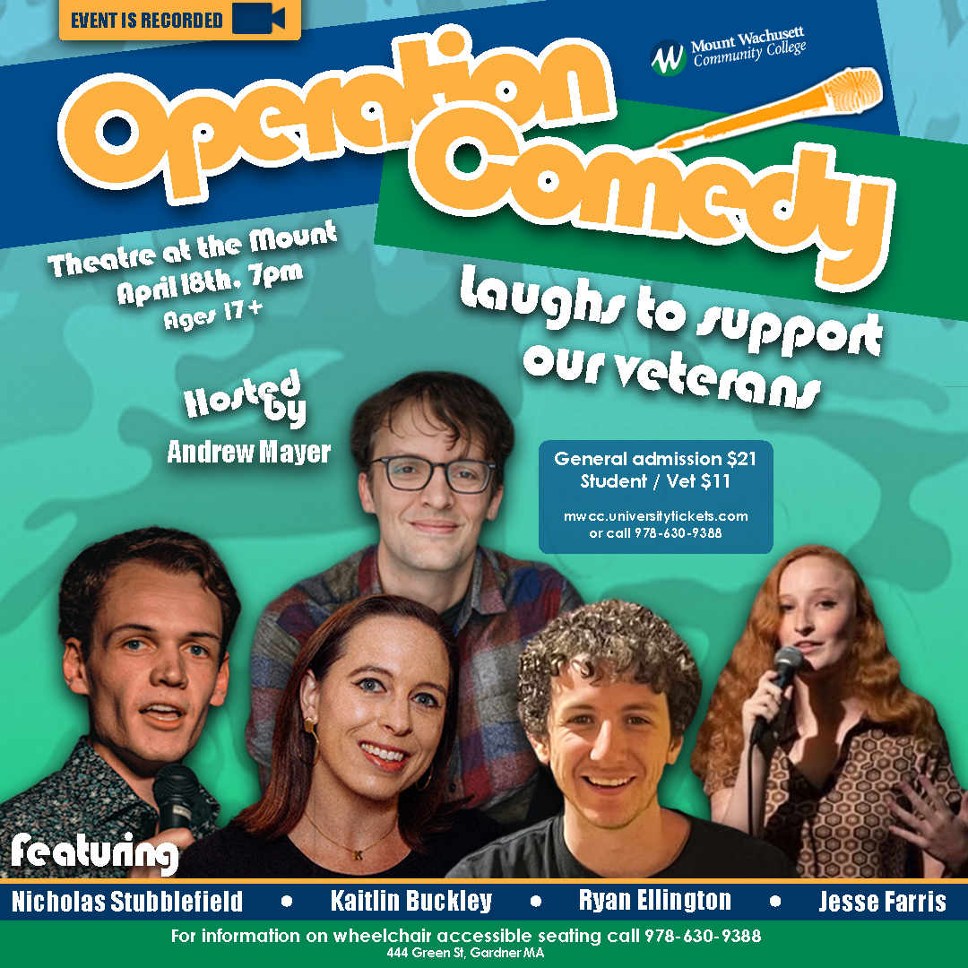 MWCC Presents “Operation Comedy” – A Night of Laughter Supporting Veterans Services