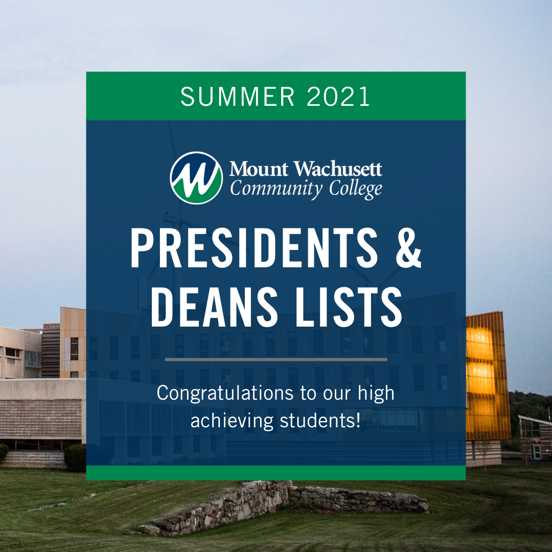 Dean’s and President’s Lists for Summer 2021 Semester