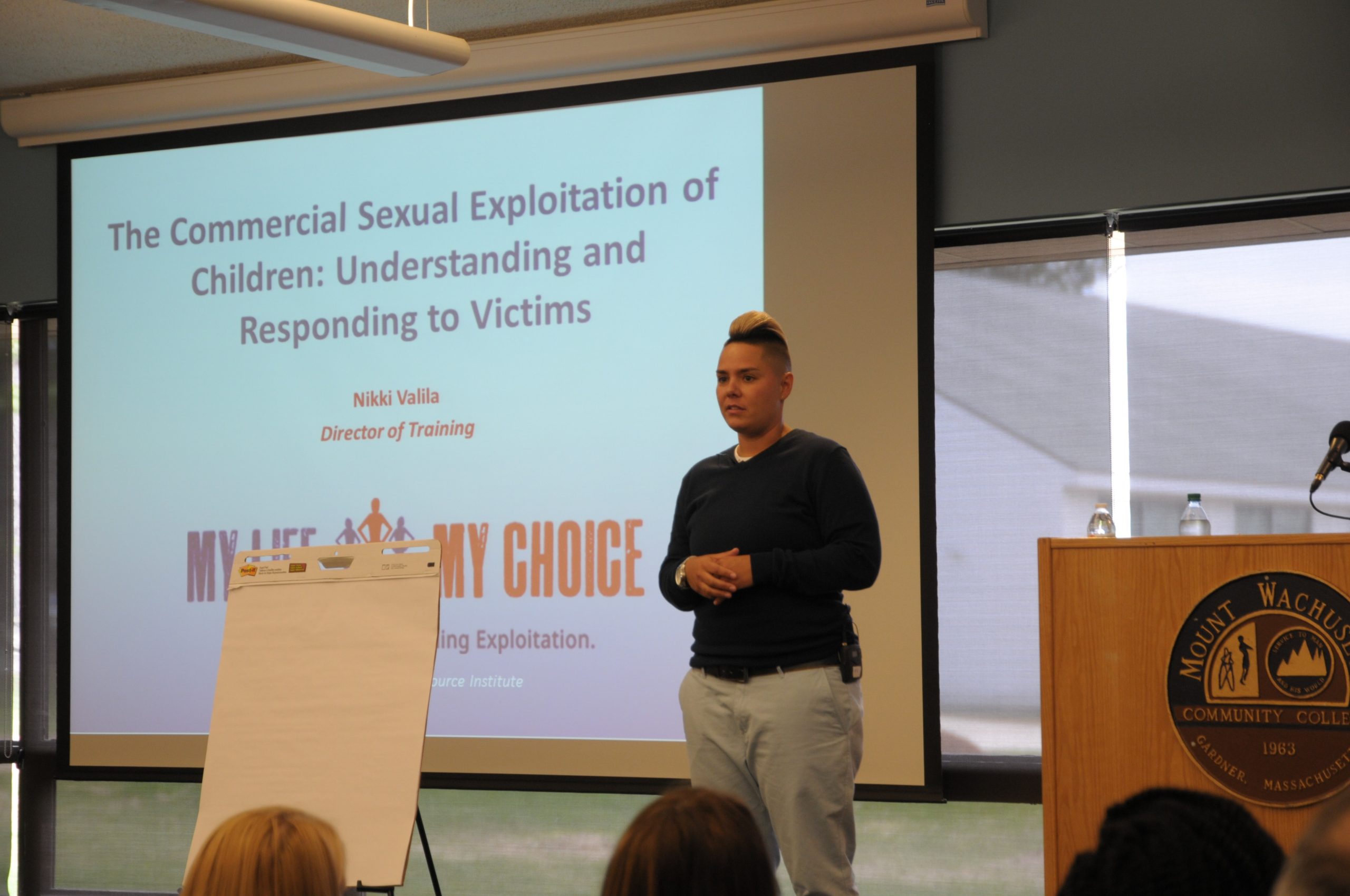 Speaker at college says signs of sex trafficking are subtle
