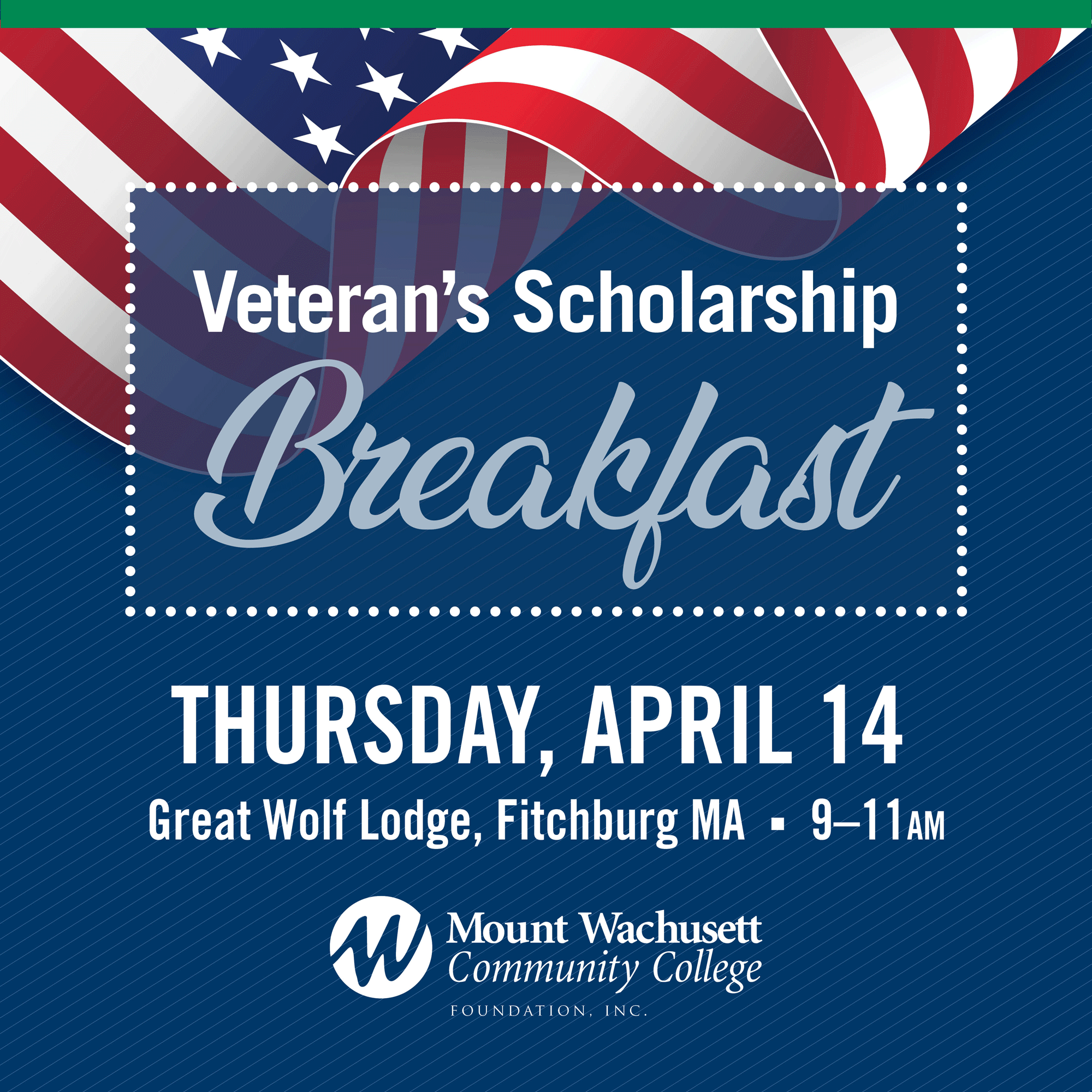 MWCC Foundation to Hold Veterans Scholarship Breakfast at Great Wolf Lodge April 14