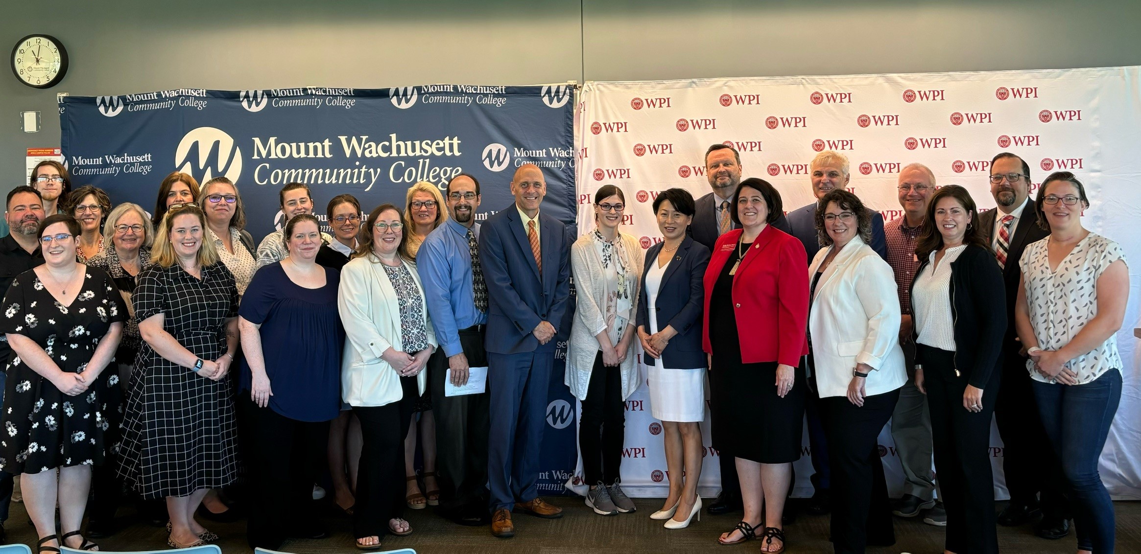 WPI and MWCC Transfer agreement teams