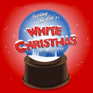 Snow Globe with the title of the show across it