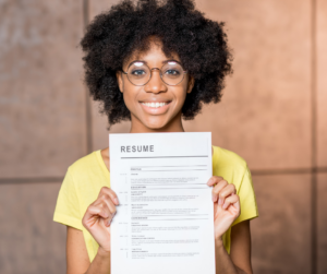 Girl with Resume