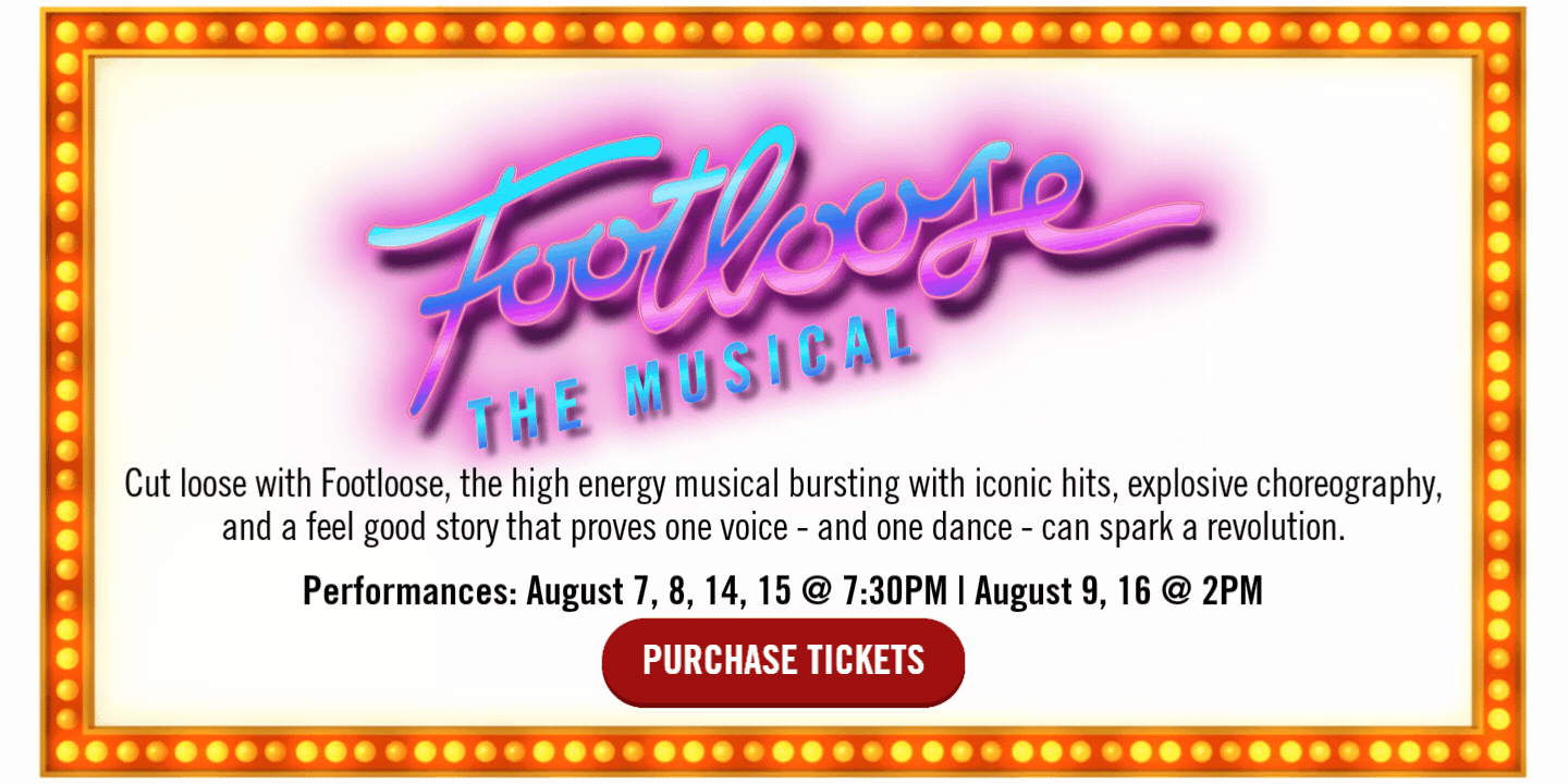 Footloose the Musical Marquee for Show - August 2026