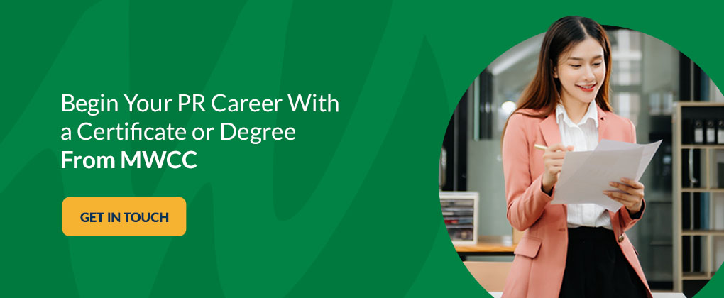Begin Your PR Career With a Certificate or Degree From MWCC