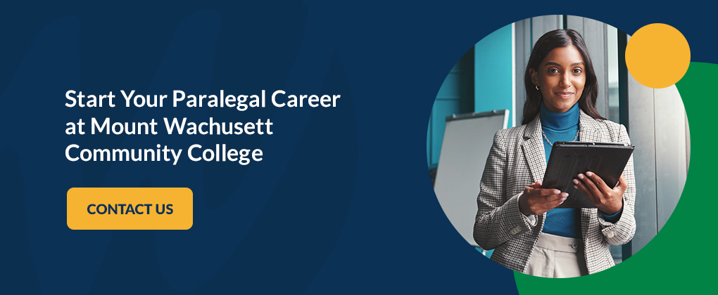 Start Your Paralegal Career at Mount Wachusett Community College