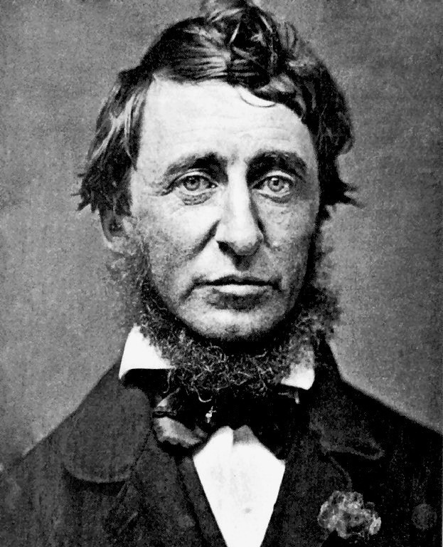 Black and white headshot of Henry David Thoreau