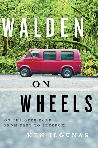 Book cover of Walden on Wheels [red van in a parking lot in front of the woods]