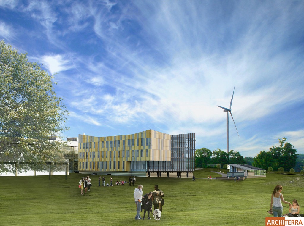 3D Rendering of the new STEM building