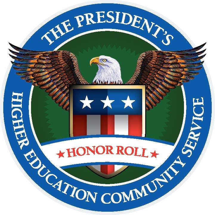 The President's Higher Education Community Service Honor Roll Logo (Eagle with a shield)