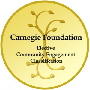 Carnegie Foundation - Elective Community Engagement Classification gold logo/seal