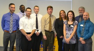 MWCC Career Development Coaches with a group of graduates from the Advanced Manufacturing Career Program