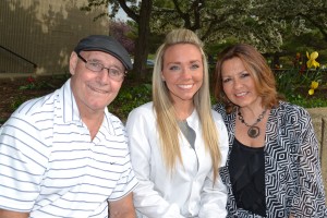 Dental Assisting graduate Stephanie Ollari and her parents, Tim and Sandy, prior to the pinning ceremony