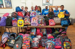 MWCC Leadership Academy 2015 backpack drive