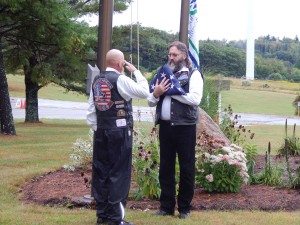 Patriot Riders flag ceremony