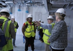 FHS hardhat tour of MWCC STEM building 1