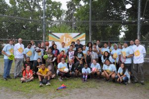 Summer Up group photo at the ball field